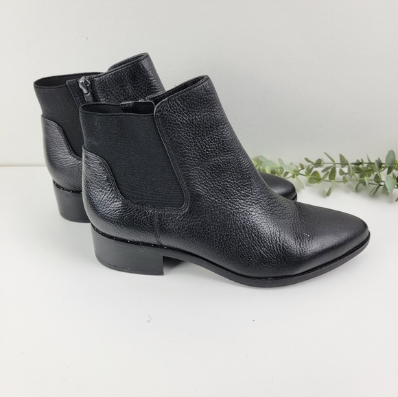 Franco Sarto Dallas Almond Toe Chelsea Heel Boots - Picture 1 of 12
